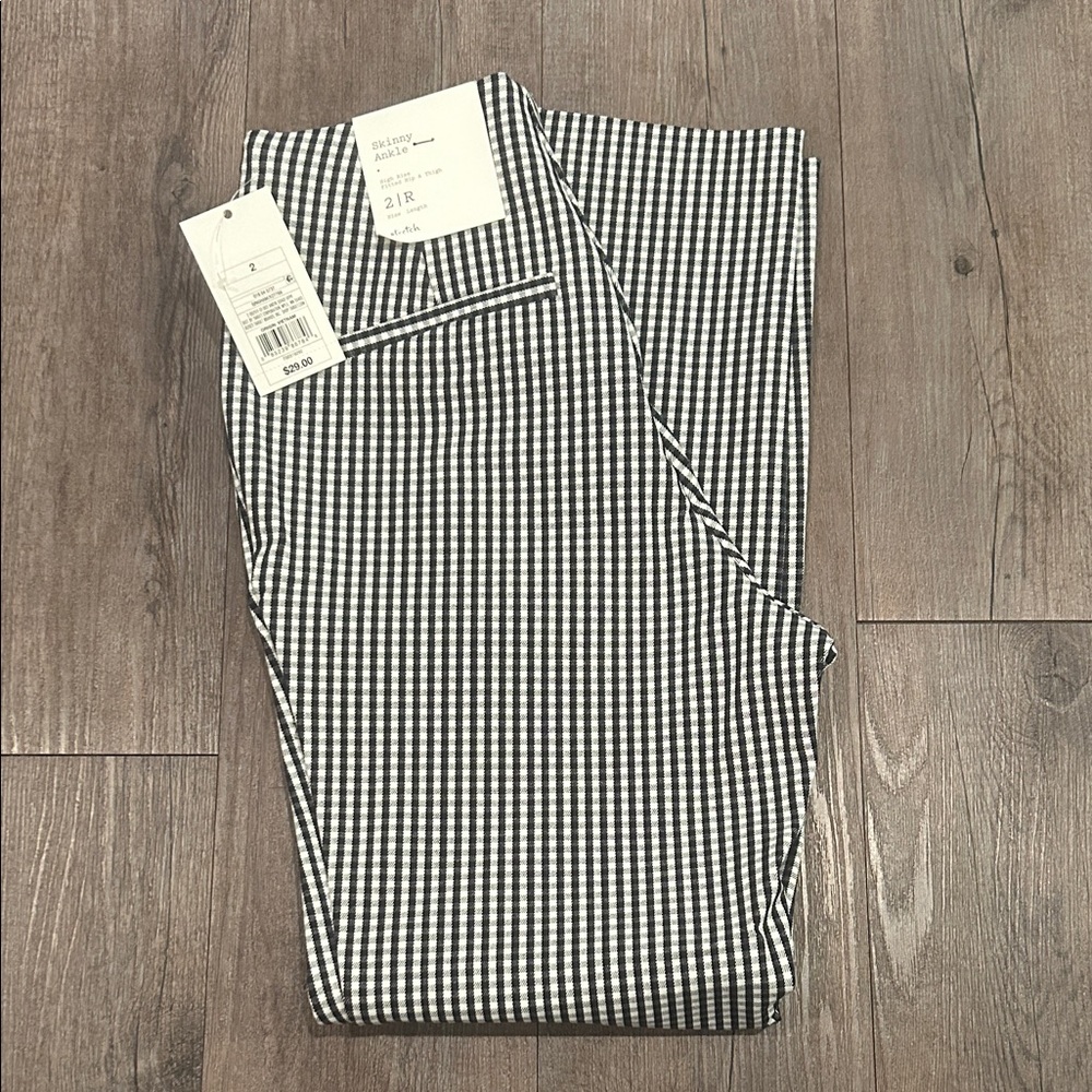 Women’s Black and White Checkered Pants
